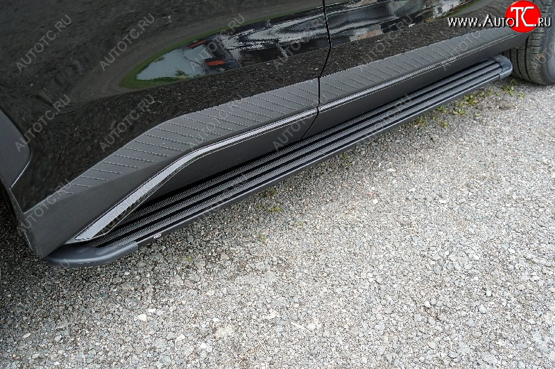 21 999 р. Пороги алюминиевые Slim Line ТСС Тюнинг  Jetour Dashing (2022-2025) (Black)  с доставкой в г. Пермь