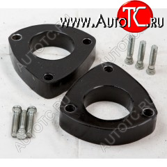 2 499 р. Передние проставки для увеличения клиренса (2 шт., крепёж) KLIRENSPLUS  Hyundai Accent  MC (2005-2011), Hyundai Verna  2 MC (2005-2011), KIA Rio  2 JB (2005-2011) (40 мм)  с доставкой в г. Пермь