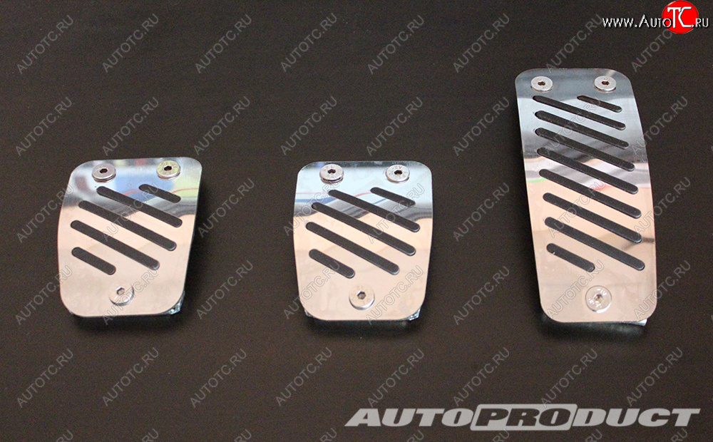 2 189 р. Накладки педалей VESTA механика до 2016 (3 шт) АВТОПРОДУКТ Autoproduct ар0650  с доставкой в г. Пермь
