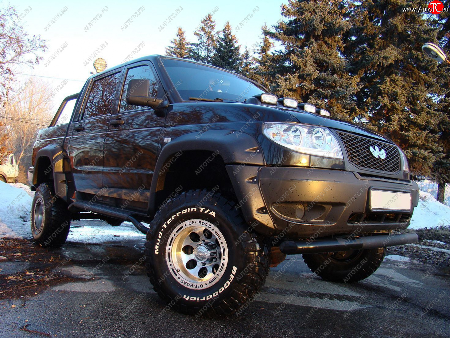 17 699 р. Расширители арок УАЗ Patriot Pickup 23632 LAPTER (с накладками на бампер) LAPTER tku31p  с доставкой в г. Пермь