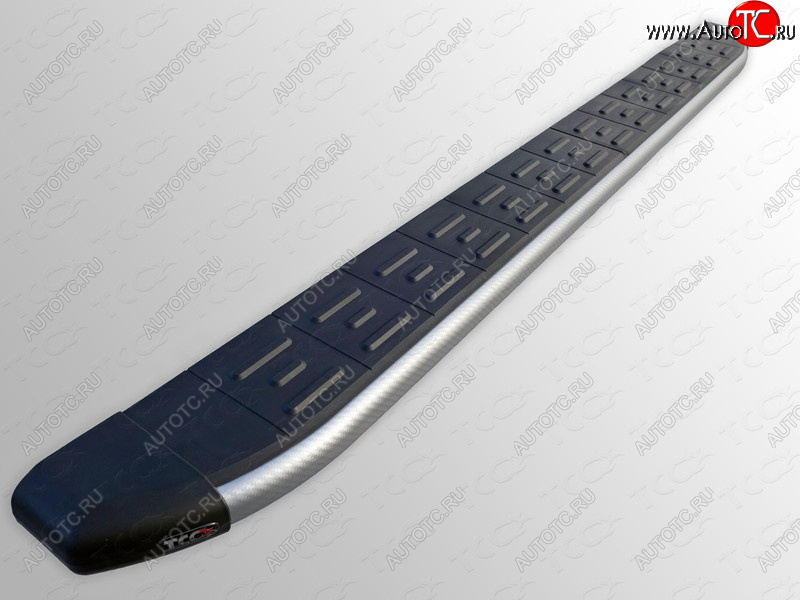 1 000 000 р. Пороги алюминиевые с пластиковой накладкой, ТСС Тюнинг  Ford Edge  U387 (2011-2015) рестайлинг (карбон серебро)  с доставкой в г. Пермь