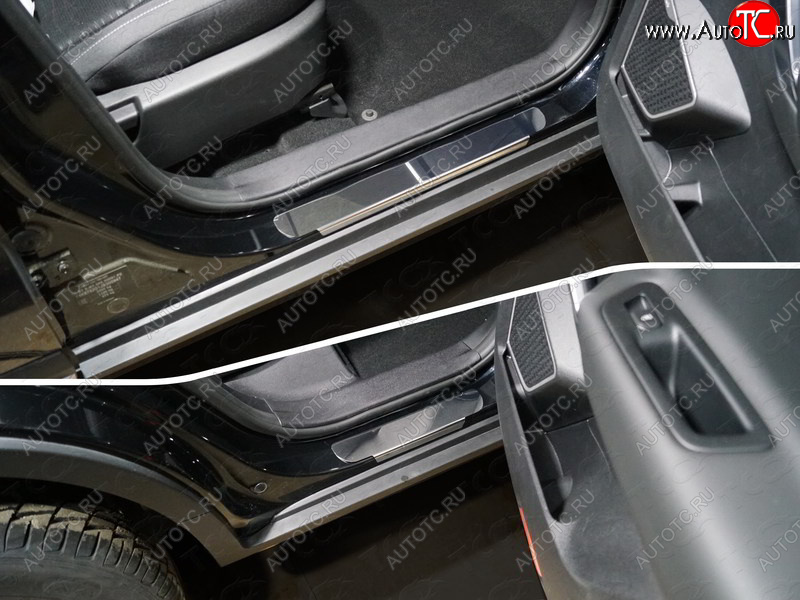 1 000 000 р. Накладки на пороги (4 шт) Geely Atlas NL3 (2016-2022) (лист зеркальный)  с доставкой в г. Пермь