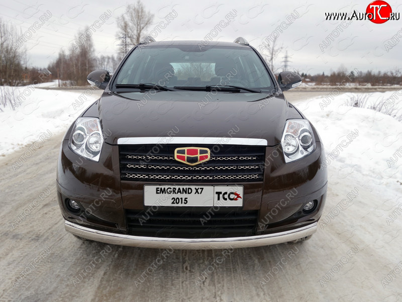 4 949 р.  ТСС Тюнинг GEELYEmgrand X7 2013- - Решетка радиатора верхняя (лист)  geelemgx71504  с доставкой в г. Пермь