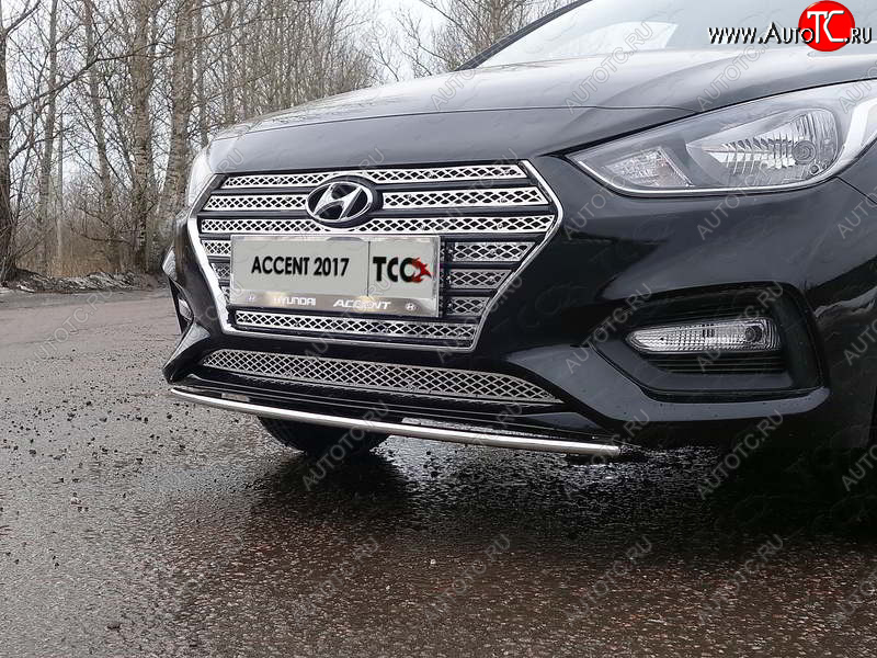 1 000 000 р.  ТСС Тюнинг HYUNDAIAccent 2017- - Решетка радиатора нижняя (лист)  hyunacc1718  с доставкой в г. Пермь