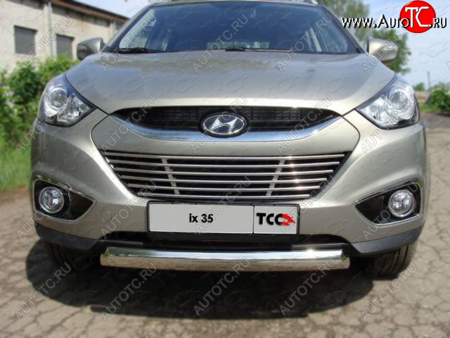 1 000 000 р. Декоративная вставка переднего бампера ТСС Тюнинг Hyundai IX35 LM дорестайлинг (2009-2013) (d 12 мм)  с доставкой в г. Пермь
