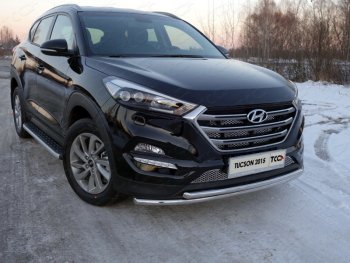 Вставка переднего бампера ТСС Тюнинг Hyundai Tucson  TL (2015-2018) дорестайлинг (лист)