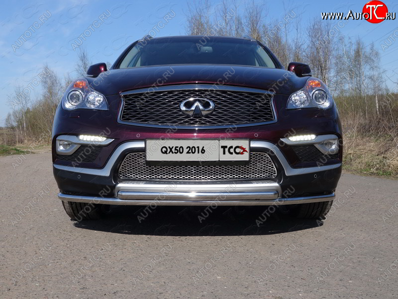 4 199 р.  ТСС Тюнинг INFINITIQX 50 2016-2018 - Накладки на ПТФ (лист)  infqx501602  с доставкой в г. Пермь