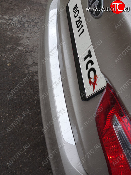 1 000 000 р. Накладка на задний бампер ТСС Тюнинг  KIA Rio  3 QB (2011-2015) дорестайлинг седан, хэтчбек 5 дв. дорестайлинг (Лист шлифованный)  с доставкой в г. Пермь