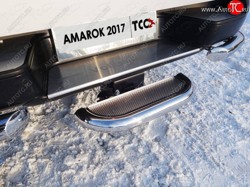 1 000 000 р.  ТСС Тюнинг VOLKSWAGENAmarok 2016- - Задняя подножка (нерж. лист) 60,3 мм (под фаркоп)  vwamar1756  с доставкой в г. Пермь
