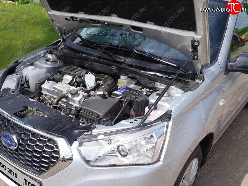 2 999 р. Упор капота ТСС Тюнинг DATSUN on-DO 2015-  datondo1502y  с доставкой в г. Пермь