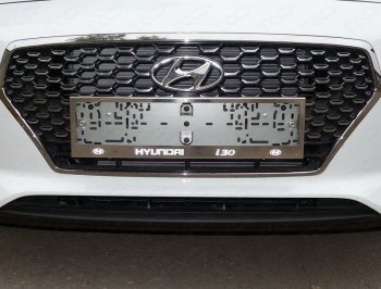 Рамка гос. номера ТСС Тюнинг Hyundai I30  3 PD (2017-2020) универсал (нержавейка)