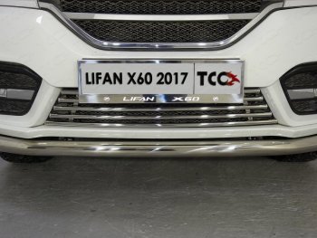 Рамка гос. номера ТСС Тюнинг Lifan X60 (2016-2025) 2-ой рестайлинг (нержавейка)