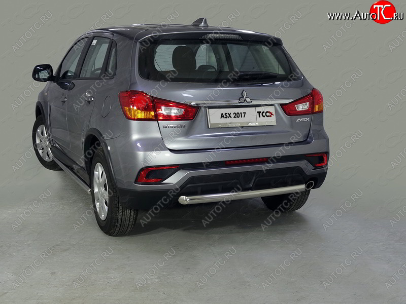 1 000 000 р. Рамка гос. номера ТСС Тюнинг  Mitsubishi ASX (2017-2020) 2-ой рестайлинг (нержавейка)  с доставкой в г. Пермь