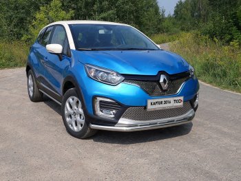 Рамка гос. номера ТСС Тюнинг Renault Kaptur дорестайлинг (2016-2020) (нержавейка)