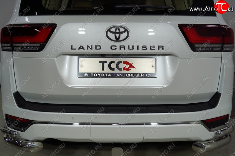 1 000 000 р. Рамка гос. номера ТСС Тюнинг  Toyota Land Cruiser  J300 (2021-2025) дорестайлинг (нержавейка)  с доставкой в г. Пермь
