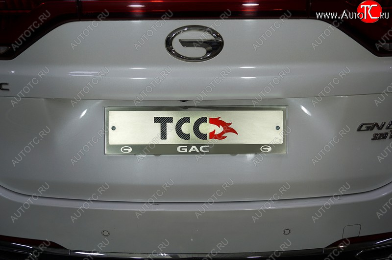 2 499 р. Рамка гос. номера ТСС Тюнинг  GAC GN8 (2020-2023) (нержавейка)  с доставкой в г. Пермь