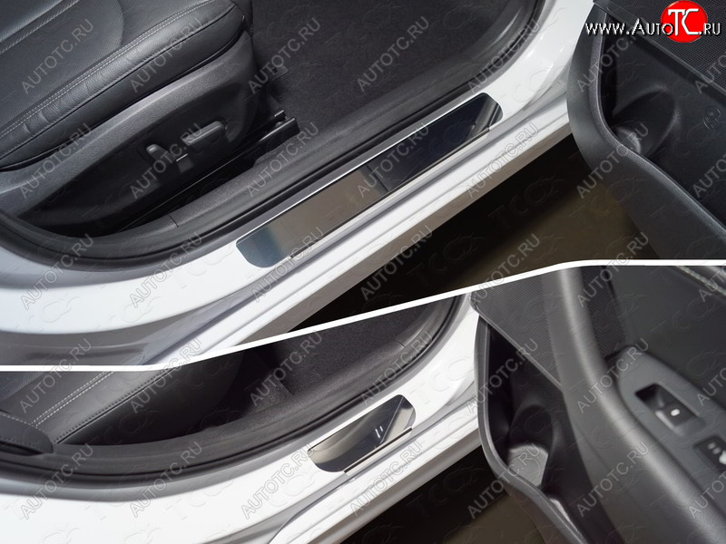 1 000 000 р. Накладки на порожки салона  Hyundai Sonata ( LF,  DN8) (2017-2022) рестайлинг (Лист зеркальный)  с доставкой в г. Пермь