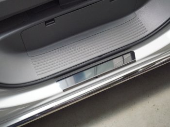 Накладки на передние пороги, ТСС Тюнинг Hyundai Staria  US4 (2021-2022) (лист зеркальный)
