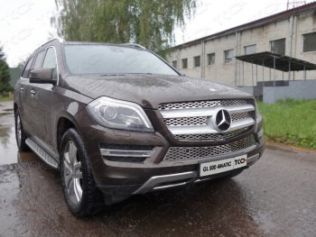 Вставка переднего бампера ТСС Тюнинг Mercedes-Benz GL class  X166 (2012-2016) дорестайлинг (лист)