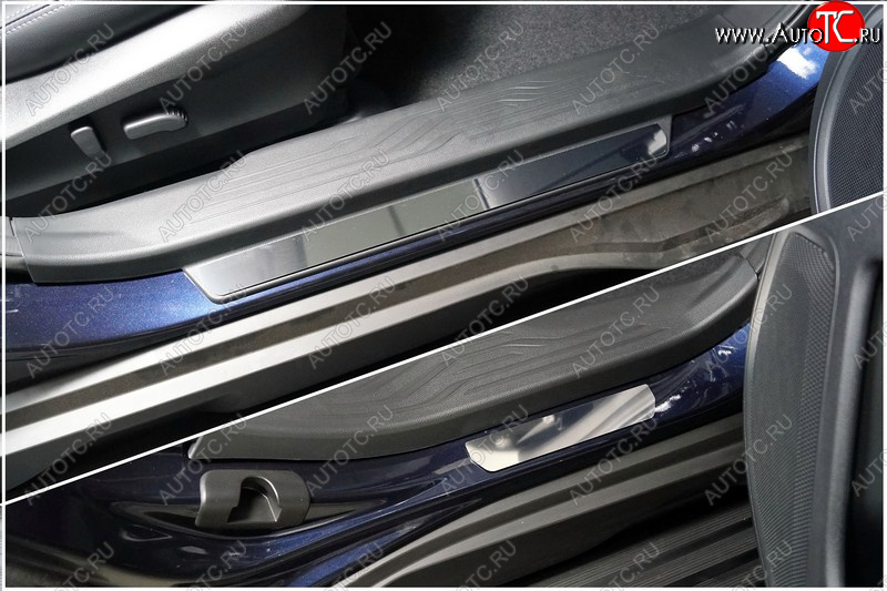 1 000 000 р. Накладки на пластиковые пороги ТСС Тюнинг  Subaru Outback  BT (2019-2025) универсал (Лист зеркальный)  с доставкой в г. Пермь