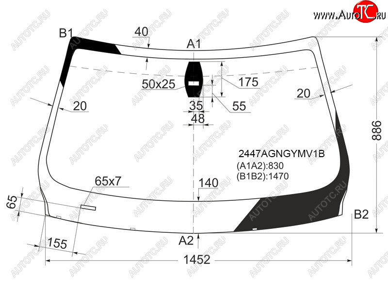 6 649 р. Стекло лобовое (Датчик дождя) BMW 3-Series 05-14  M3 06-13 FUYAO 2447AGNGYMV1B  с доставкой в г. Пермь