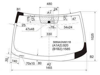 8 399 р. Стекло лобовое (Датчик дождя) Mitsubishi ASX 10-16  Citroen C4 Aircross 12-16  Peugeot 4008 12-15 FUYAO 5689AGNMV1B  с доставкой в г. Пермь. Увеличить фотографию 1