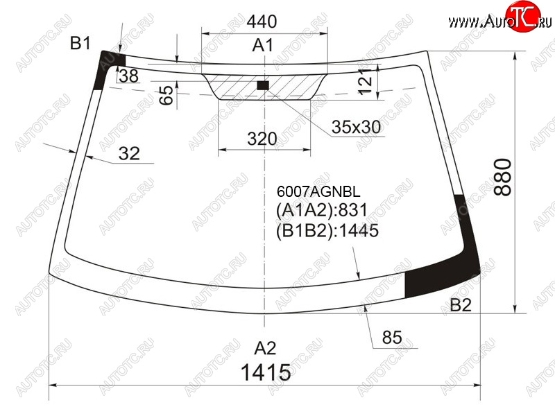 5 299 р. Стекло лобовое Nissan Almera 00-06  Almera Classic 06-12  Bluebird Sylphy 00-05 FUYAO 6007AGNBL  с доставкой в г. Пермь