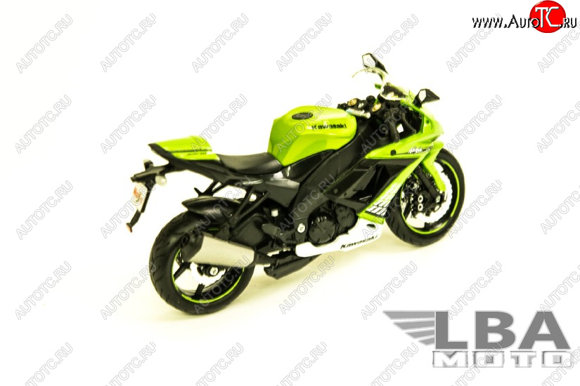 1 599 р. Модель мотоцикла Kawasaki Ninja ZX-10R Зеленого цвета масштаб 112  пм-00002213  с доставкой в г. Пермь