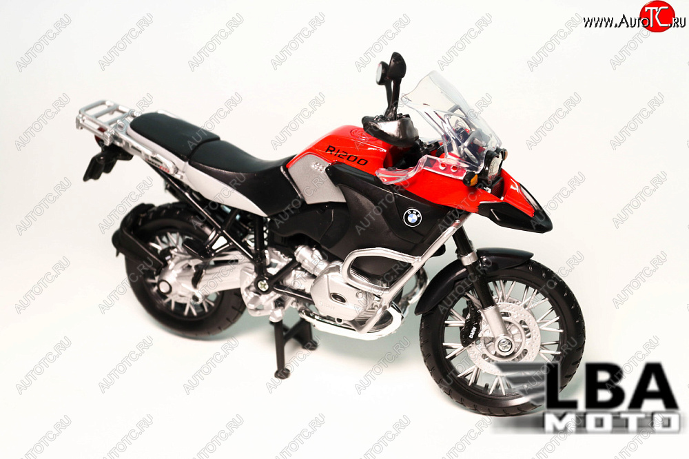 1 599 р. Модель мотоцикла BMW R1200GS Красно-Черного цвета масштаб 112  пм-00002215  с доставкой в г. Пермь