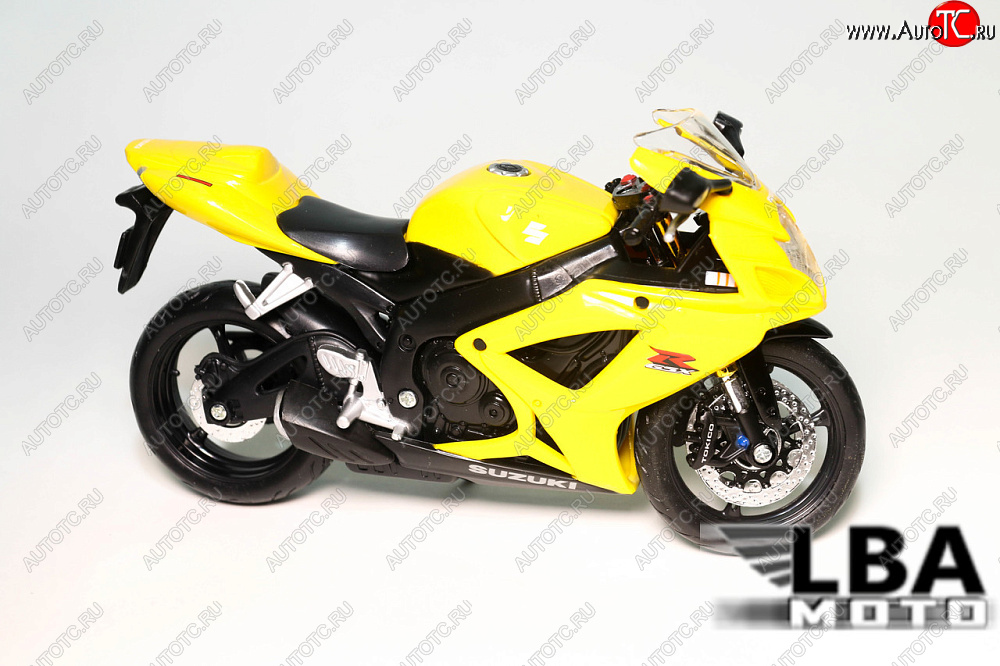 1 599 р. Модель мотоцикла Suzuki GSX-R600 06-07 Желтого цвета масштаб 112  пм-00002218  с доставкой в г. Пермь