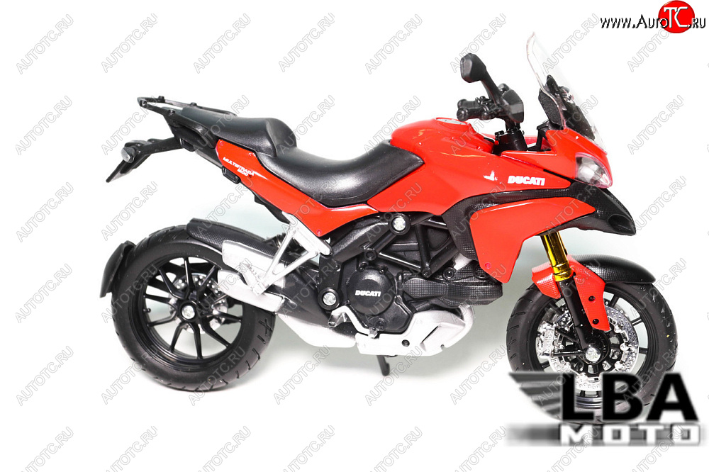 1 599 р. Модель мотоцикла Ducati Multistrade 1200S Красного цвета масштаб 112  пм-00002222  с доставкой в г. Пермь