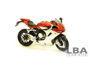 1 599 р. Модель мотоцикла MV Agusta F3 Serue ORO 12 Красного цвет масштаб 112  пм-00002230  с доставкой в г. Пермь. Увеличить фотографию 1