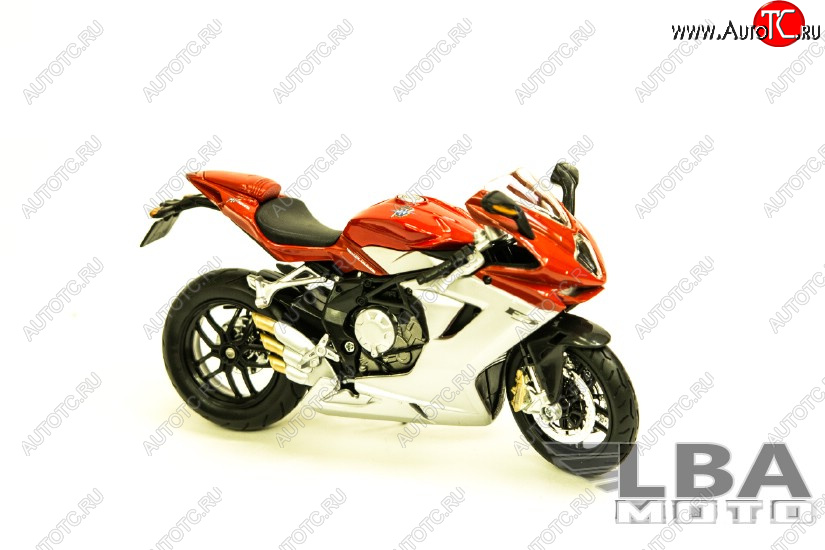 1 599 р. Модель мотоцикла MV Agusta F3 Serue ORO 12 Красного цвет масштаб 112  пм-00002230  с доставкой в г. Пермь