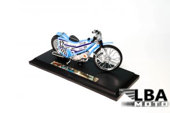 1 299 р. Модель мотоцикла Speedway Голубого цвета масштаб 118  пм-00002237  с доставкой в г. Пермь. Увеличить фотографию 1