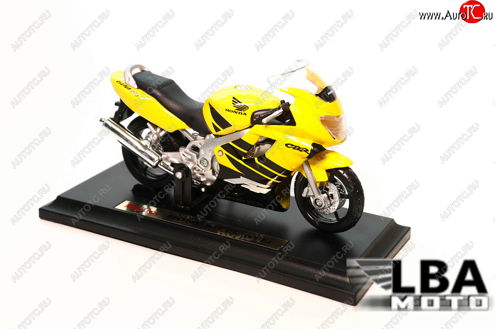 1 299 р. Модель мотоцикла Honda CBR600 F4 Желто-Черного цвета масштаб 118  пм-00002247  с доставкой в г. Пермь
