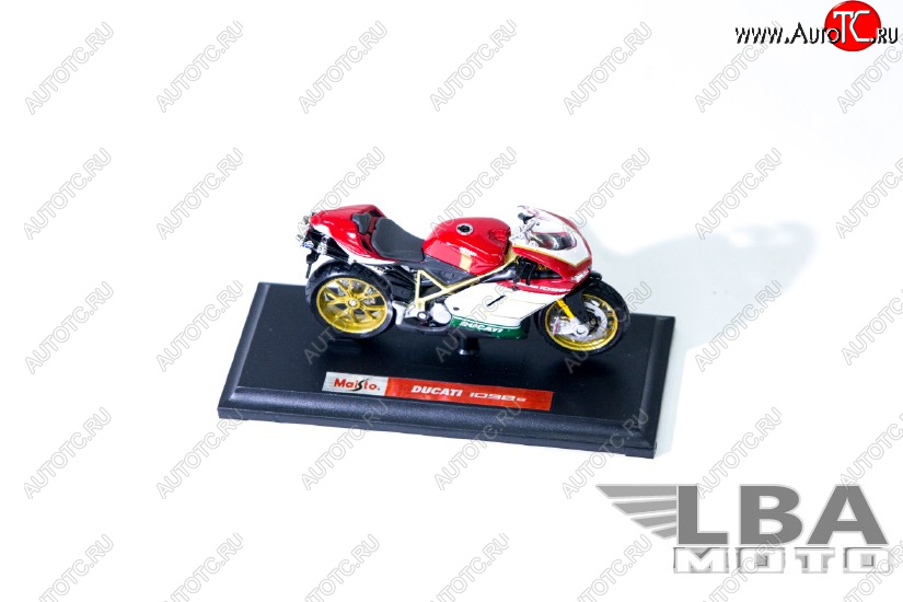 1 299 р. Модель мотоцикла Ducati 1098S Красный Триколор масштаб 118  пм-00002248  с доставкой в г. Пермь