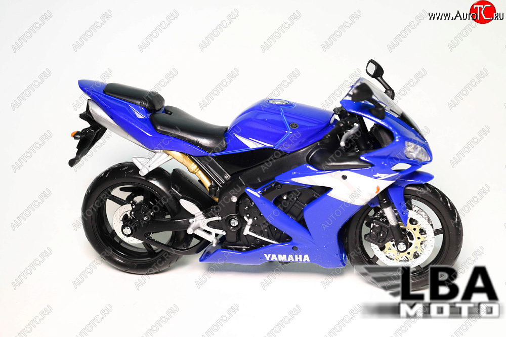 1 599 р. Модель мотоцикла Yamaha YZF-R1 04-06 Синего цвета масштаб 112  лб-00000321  с доставкой в г. Пермь