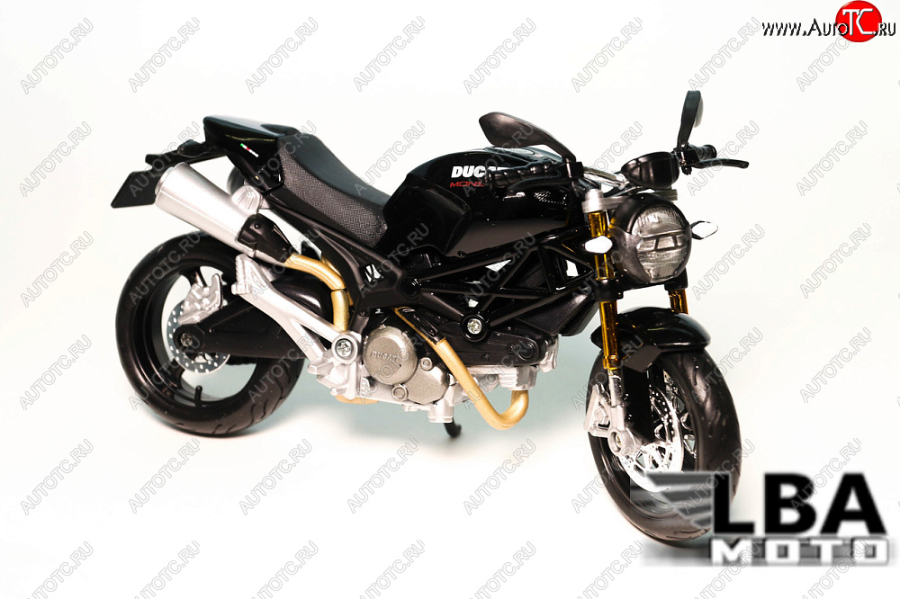 1 599 р. Модель мотоцикла Ducati Monster 696 Черного цвета масштаб 112  лб-00000323  с доставкой в г. Пермь