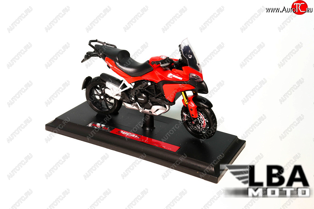 1 599 р. Модель мотоцикла Ducati Multistrade 1200S Красного цвета масштаб 118  лб-00000330  с доставкой в г. Пермь