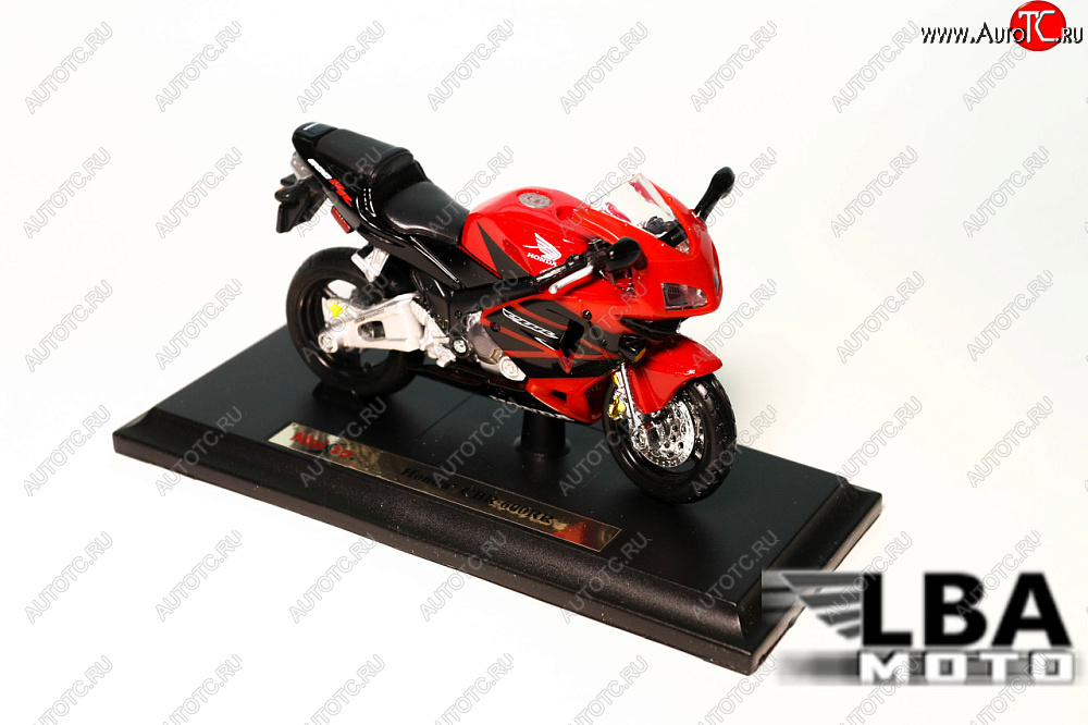 1 299 р. Модель мотоцикла Honda CBR600RR 03-04 Красно-Черного цвета масштаб 118  лб-00000332  с доставкой в г. Пермь