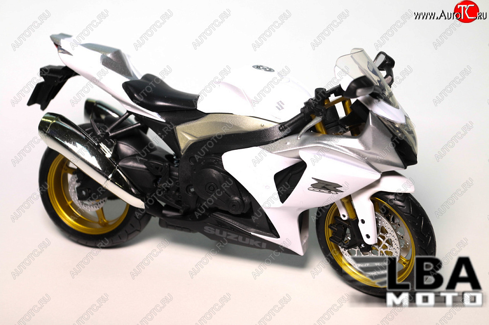 1 599 р. Модель мотоцикла Suzuki GSX-R1000 09-16 Белого цвета масштаб 112  пм-00000852  с доставкой в г. Пермь
