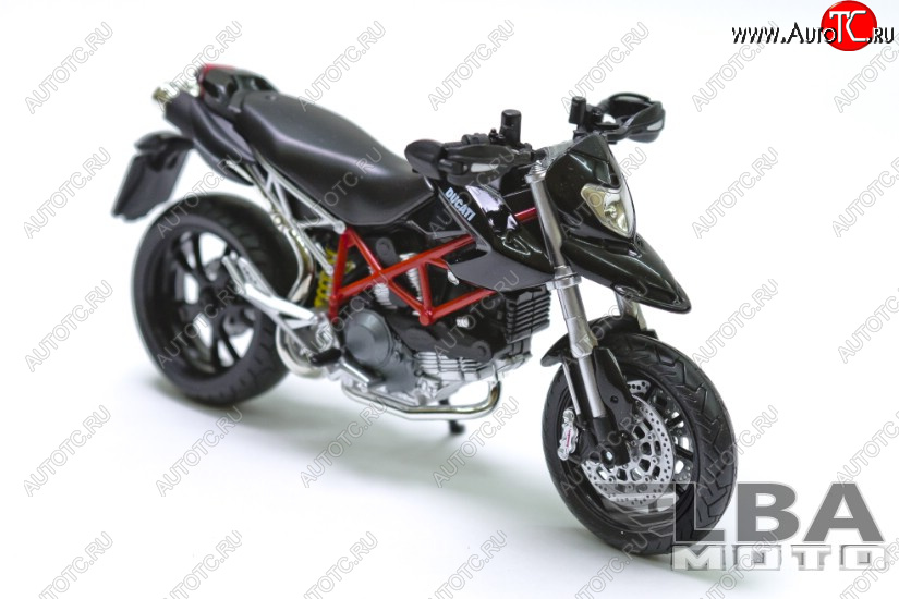 1 599 р. Модель мотоцикла Ducati Hypermotard 10 Черного цвета масштаб 112  пм-00000859  с доставкой в г. Пермь