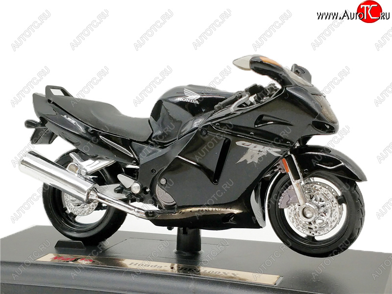 1 299 р. Модель мотоцикла Honda CBR1100xx Черного цвета масштаб 1 18  пм-00018356  с доставкой в г. Пермь