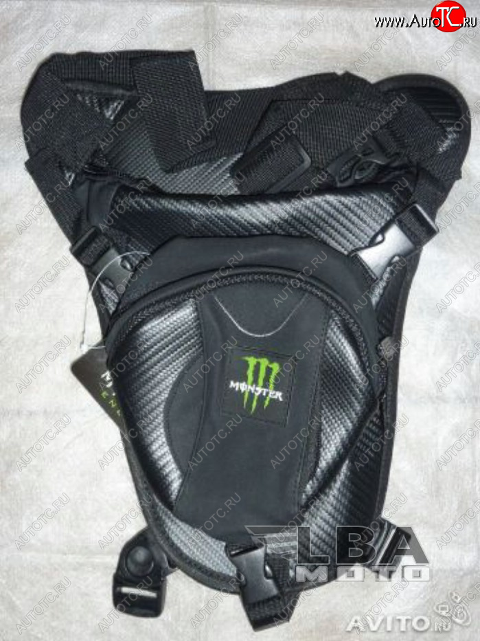 2 899 р. Сумка набедренная 2-х секционная Hip Bag Carbon 5 Monster  пм-00004352  с доставкой в г. Пермь