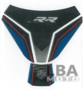1 329 р. Наклейка на бак для мотоцикла BMW S1000RR Черно-Синяя Широкая  пм-00017083  с доставкой в г. Пермь. Увеличить фотографию 2