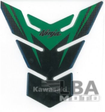 1 329 р. Наклейка на бак для мотоцикла Kawasaki Ninja Зелено-Черная  пм-00017094  с доставкой в г. Пермь. Увеличить фотографию 2