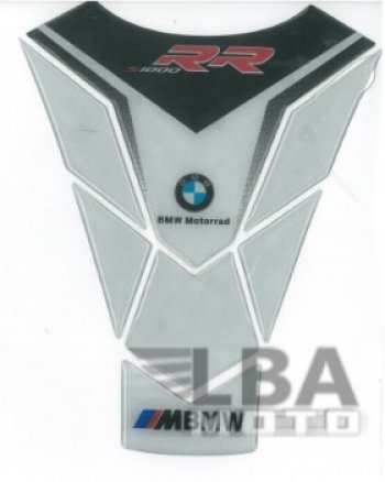 1 329 р. Наклейка на бак для мотоцикла BMW S1000RR Бело-Черная  пм-00017099  с доставкой в г. Пермь. Увеличить фотографию 1