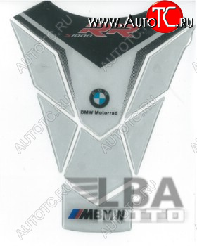 1 329 р. Наклейка на бак для мотоцикла BMW S1000RR Бело-Черная  пм-00017099  с доставкой в г. Пермь