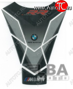 1 329 р. Наклейка на бак для мотоцикла BMW S1000RR Серо-Черная  пм-00017100  с доставкой в г. Пермь