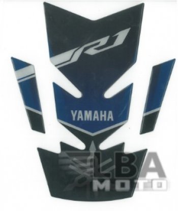1 379 р. Наклейка на бак для мотоцикла Yamaha YZF-R1 Сине-Черная  пм-00017116  с доставкой в г. Пермь. Увеличить фотографию 2